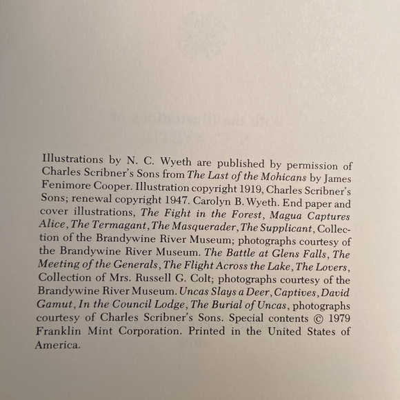 The Last of the Mohicans, Franklin Library Limited Edition LeatherBound Book - Picture 6 of 7